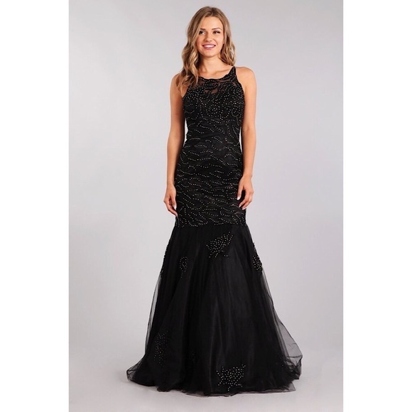 NEW! My Fashion 1662 Black Mermaid 🧜‍♀️ Dress - Picture 1 of 5